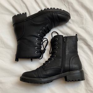Black Combat boots